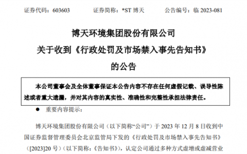 财务造假被查处！这家A股公司触及重大违法强制退市情形