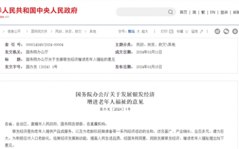 国办发文！“银发经济”首部文件出台 券商预测2026年我国银发经济市场规模将达12万亿