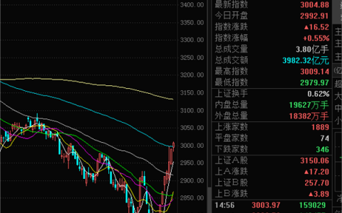 收评：沪指8连阳！A股重新站上3000点